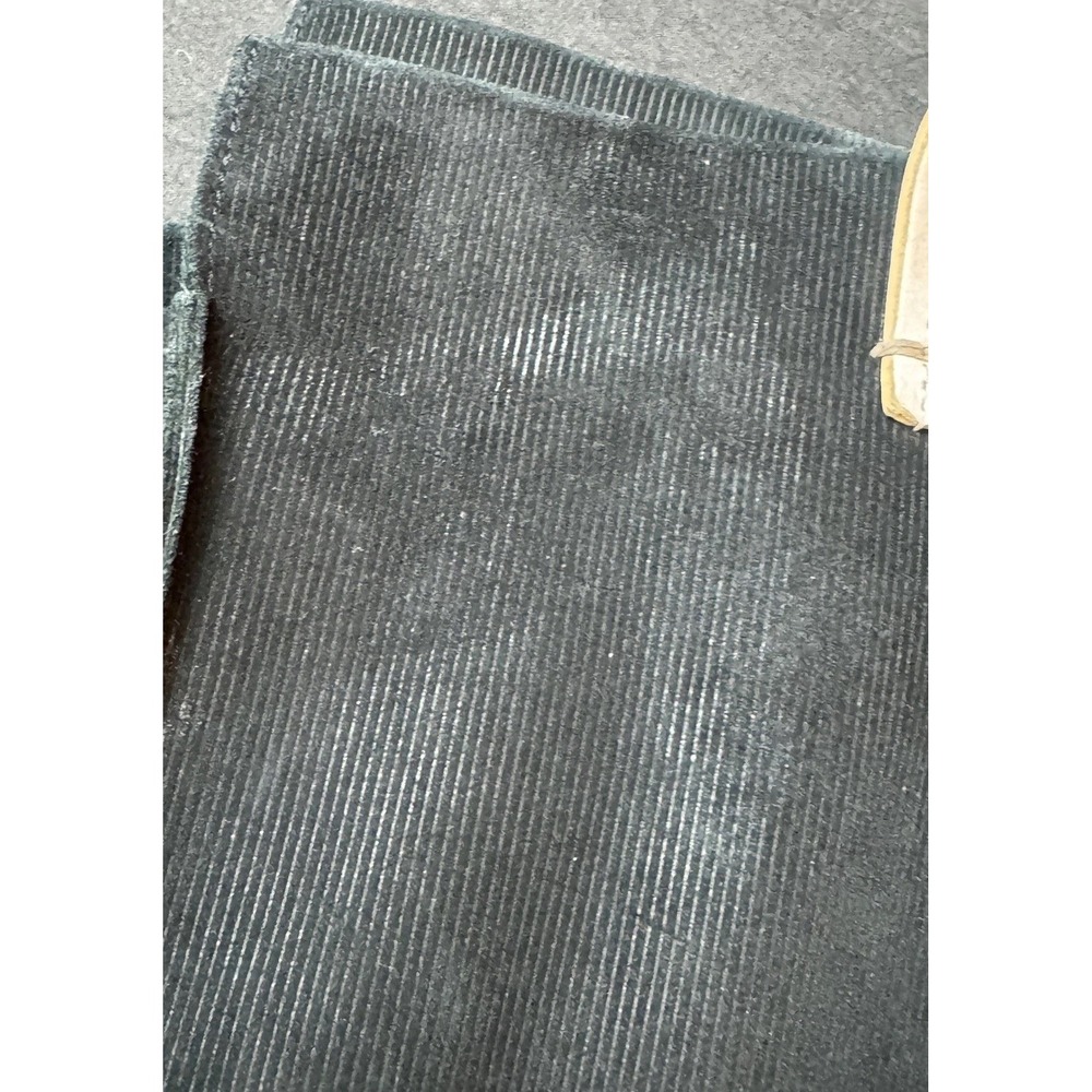 Clare V. Corduroy Tote Bag Large Black Cotton Leather Handle Plaid Lining Travel - Picture 5 of 10